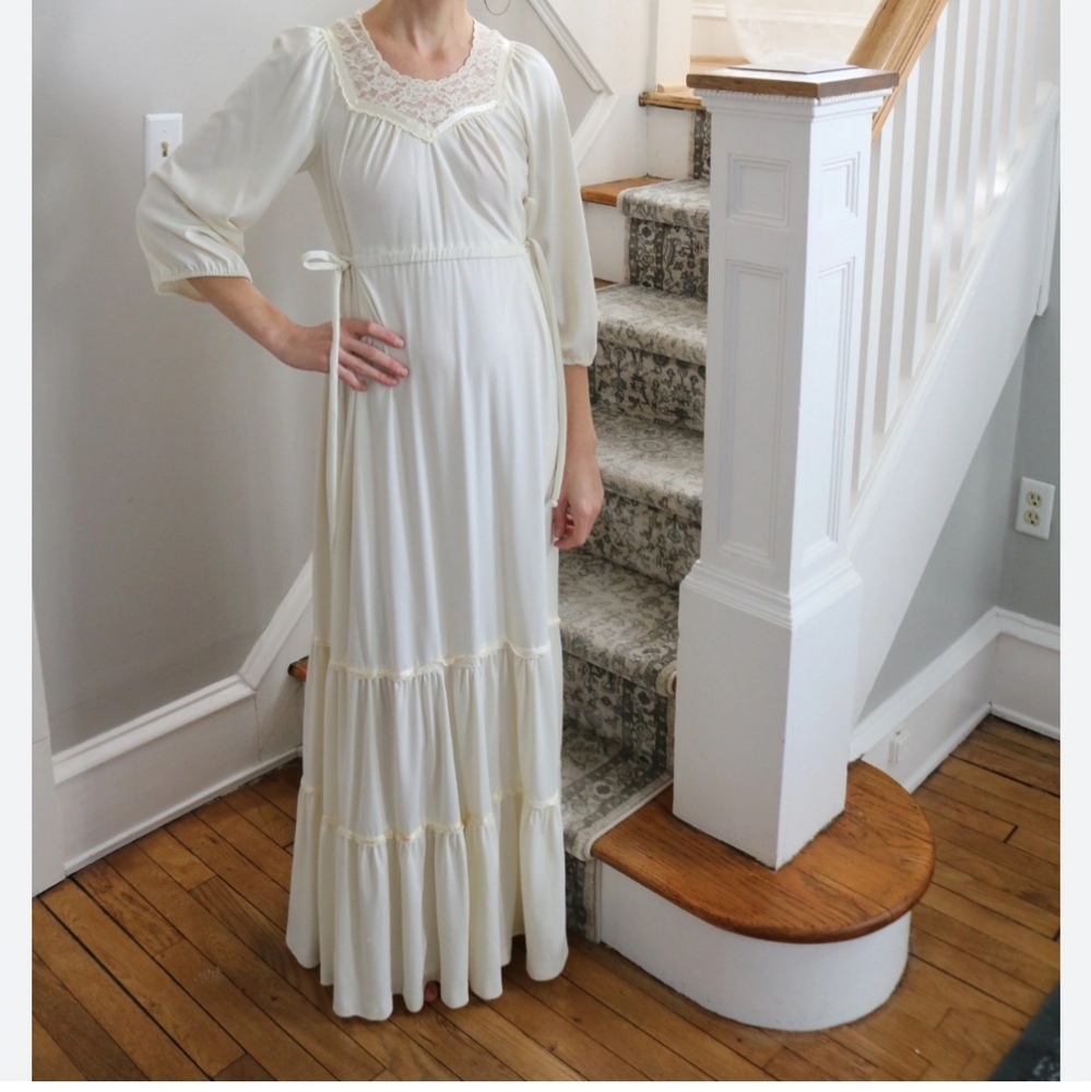 Vintage praire dress wedding dress small